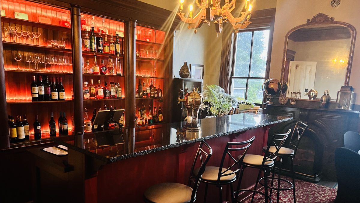 Photo of the old bar at 325 Lancaster avenue, Saint John, NB. The site of the monthly scotch socials for the men of the sodality of Saint Joseph. 