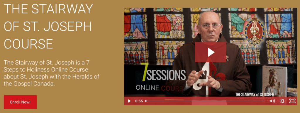 STAIRWAY OF SAINT JOSEPH VIDEO SCREENSHOT FROM THE HERALDS OF THE GOSPEL